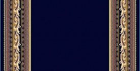 Круглый ковровая дорожка Кремлевская темно-синяя 41509-38